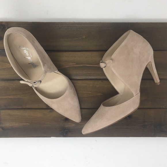 Free People Shoes - Free People Heels Cerow Blush Pink Ankle Strap 37